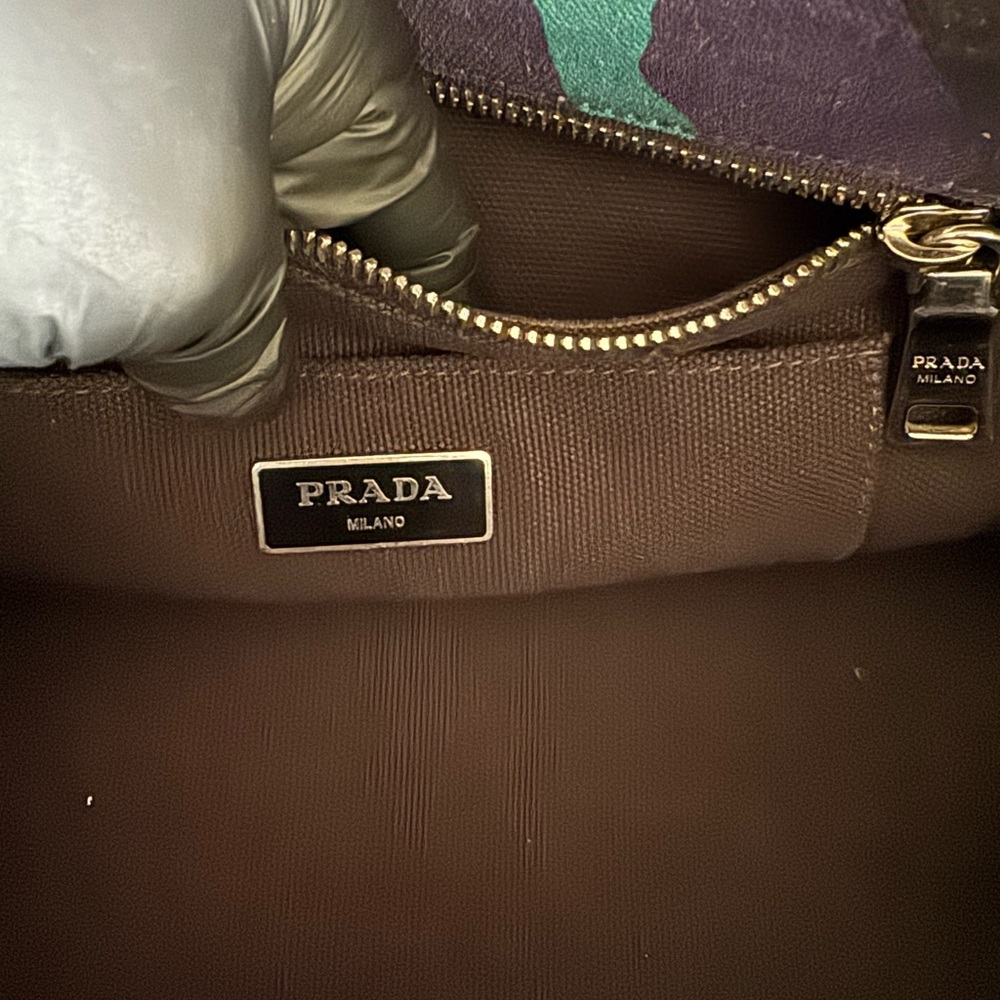 #030 Prada Camouflage Blue and Black and purple  with adjustable strap - Picture 3 of 16